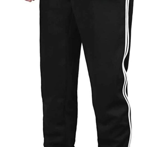 Activewear Track Pants Joggers Training Sweatpants 3-Stripes Stretch Trousers US - Picture 3 of 6